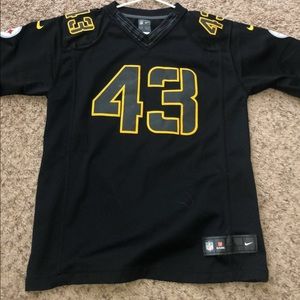 youth large steelers (polamalu) jersey